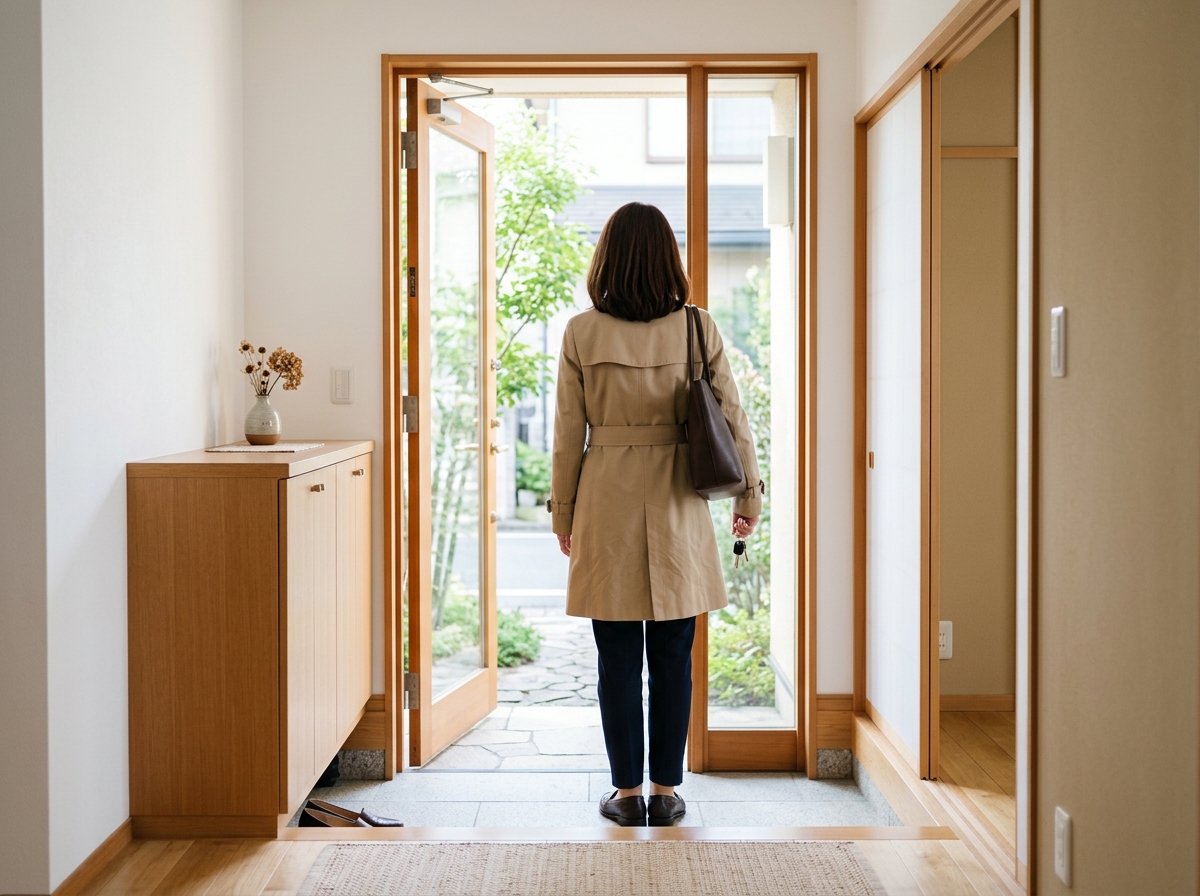 朝の寝グセを根元から整えて自然にまとまったヘアスタイル