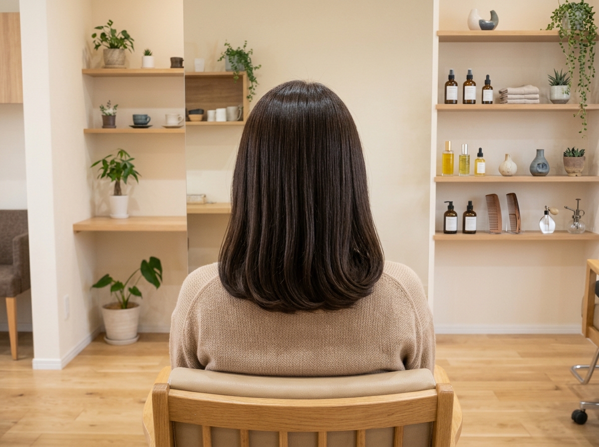 前回の良かった部分を活かして自然に整えたヘアスタイル